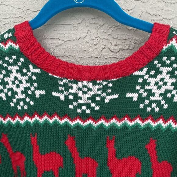 33 Degrees Sz XL Llama 3D Red Ugly & Cute Christmas Sweater - Picture 11 of 12